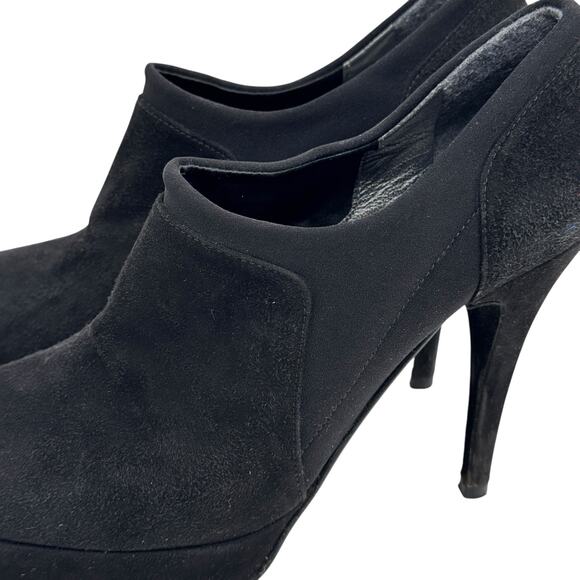 Stuart Weitzman Holdme Bootie Stiletto SZ 9 Women's Black Suede Ankle Whimsigoth - Picture 6 of 12